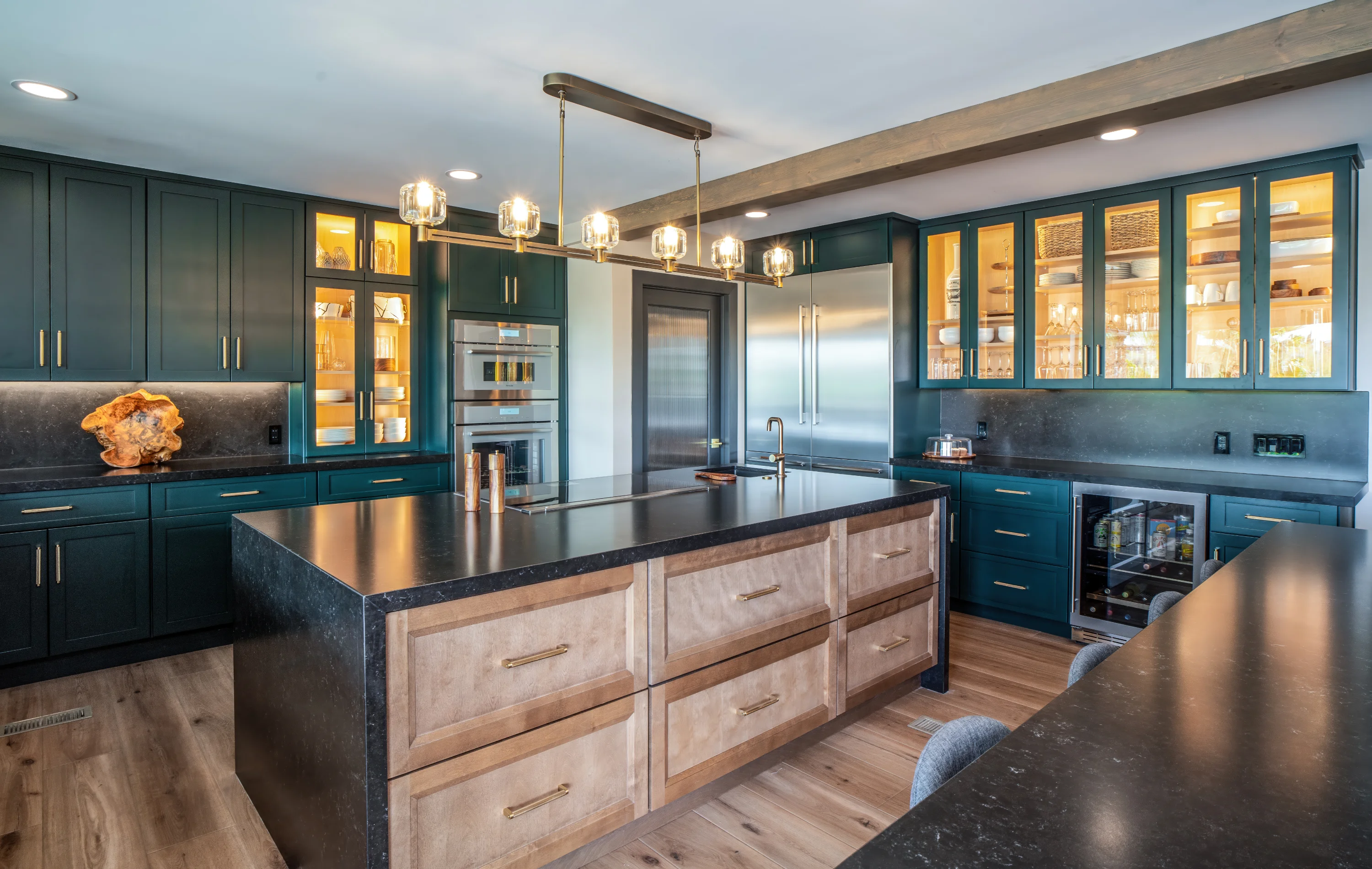 Overview of the remodeled kitchen