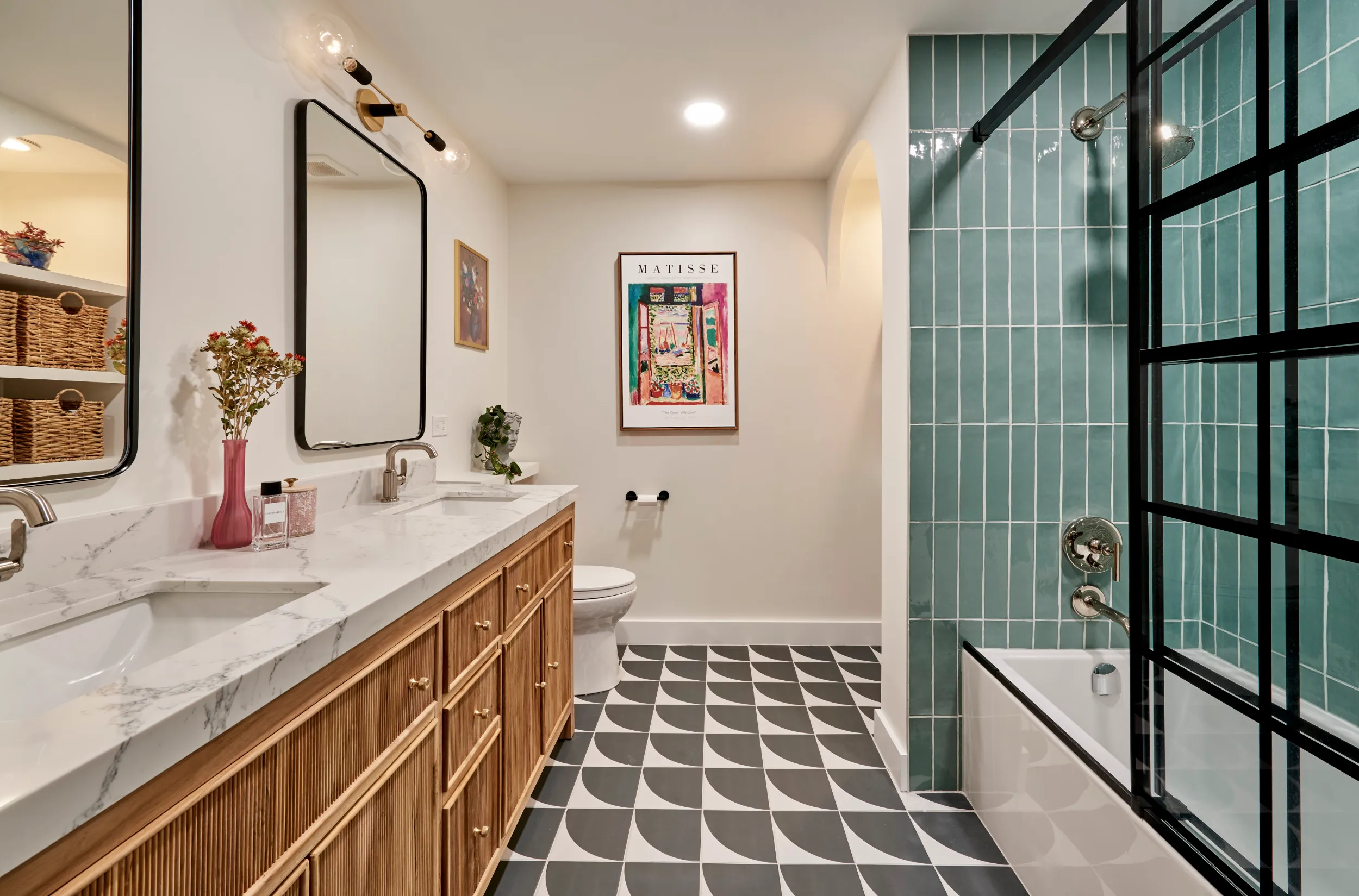 Art deco bathroom remodel in Scottsdale, AZ