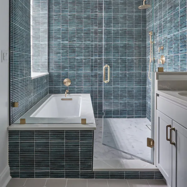 Coastal Compact Master Bathroom